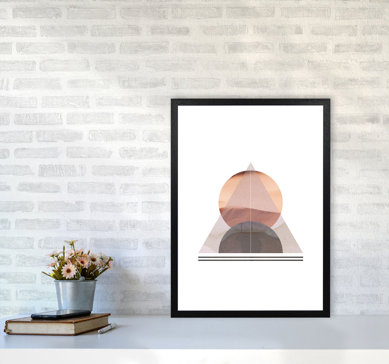 Abstract Sandstorm 2 Modern Print A2 White Frame