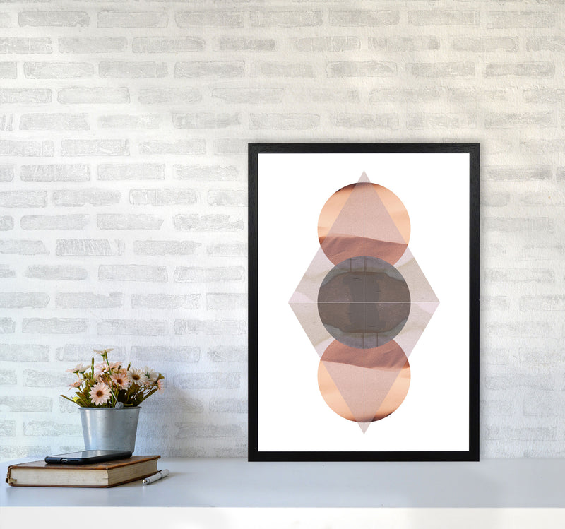 Abstract Sandstorm 3 Modern Print A2 White Frame