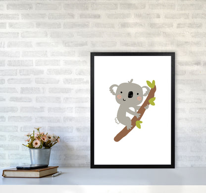 Children&#39;s Animals, Koala Modern Print A2 White Frame
