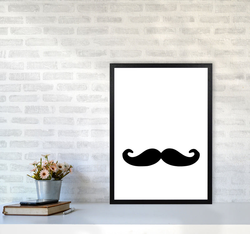 Moustache Modern Print A2 White Frame