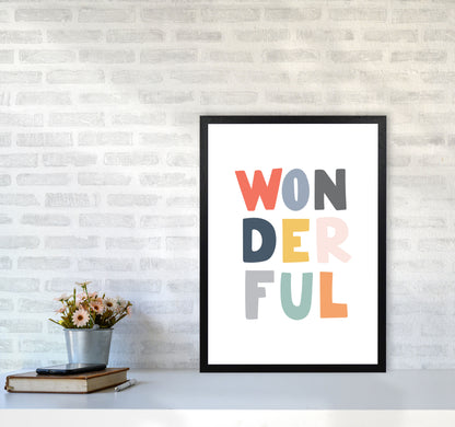 Wonderful Colour Framed Nursey Wall Art Print A2 White Frame