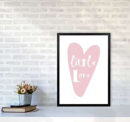 Little Love Heart Framed Nursey Wall Art Print A2 White Frame