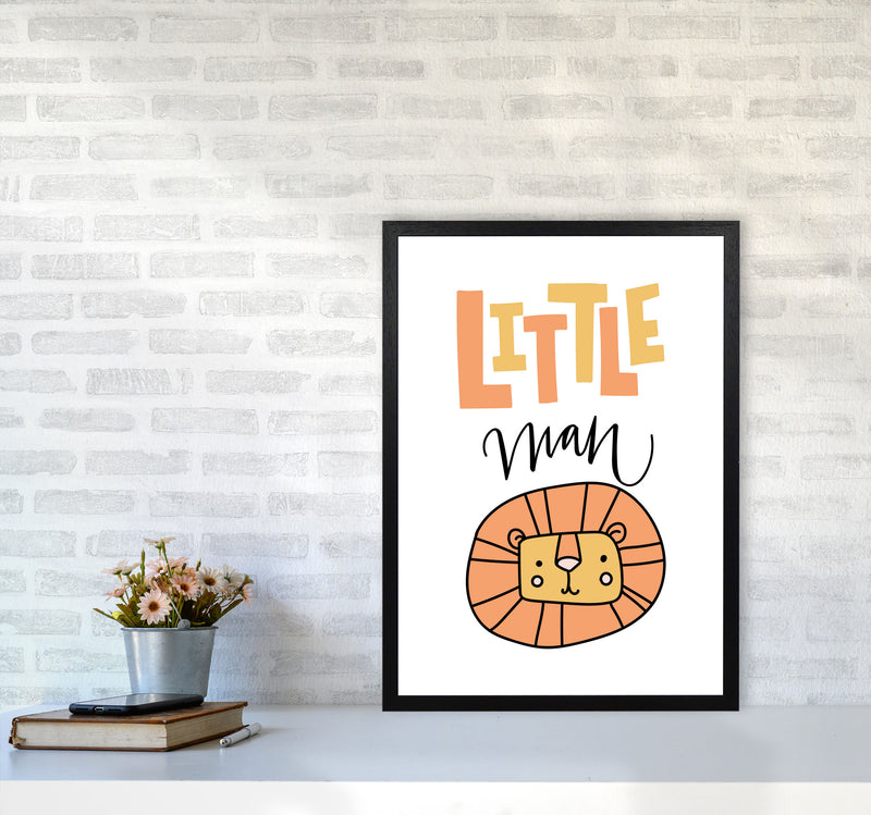 Little Lion Man Framed Nursey Wall Art Print A2 White Frame