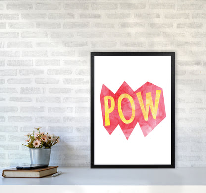 POW Watercolour Modern Print A2 White Frame