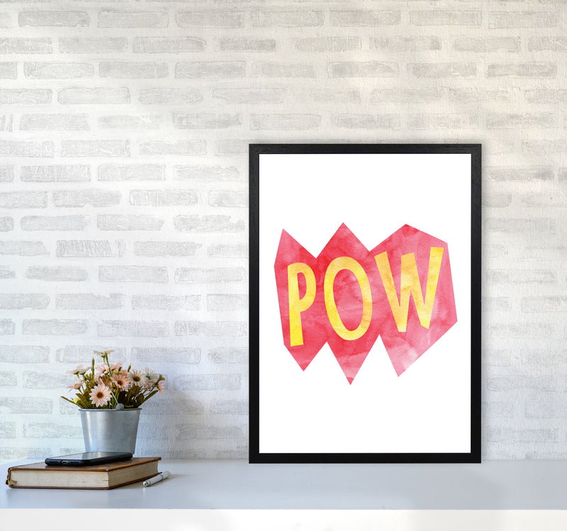 POW Watercolour Modern Print A2 White Frame