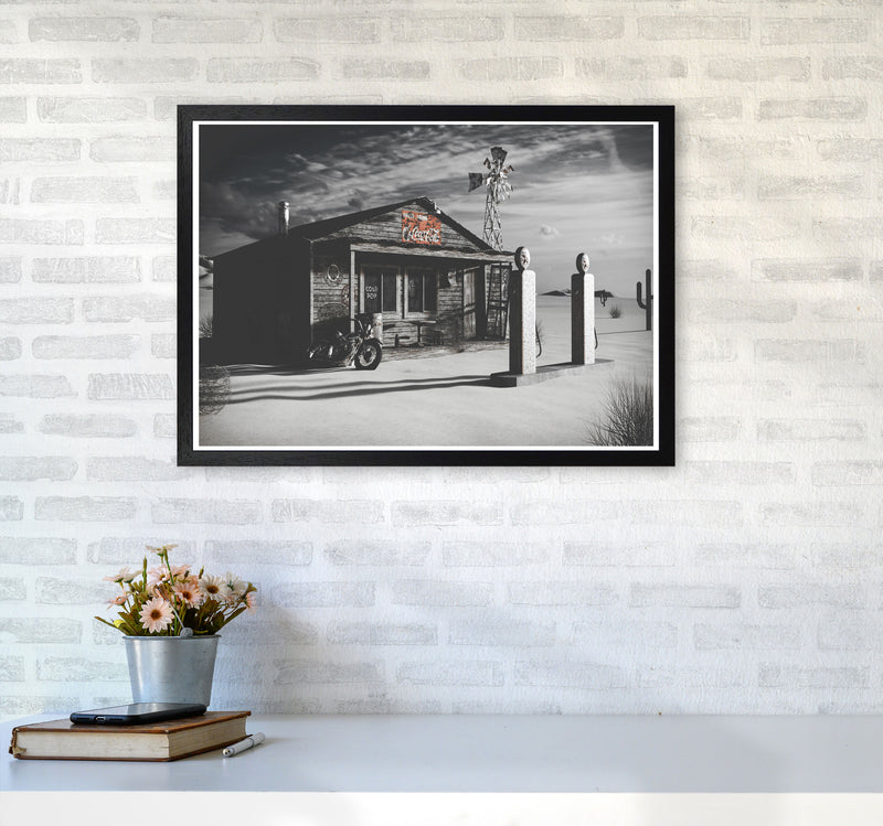 Texas Store Coca Cola Modern Print A2 White Frame
