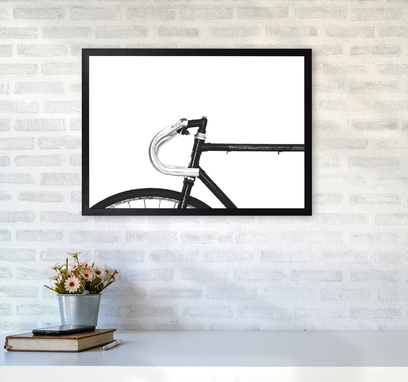 Minimal Bike Frame Modern Print A2 White Frame