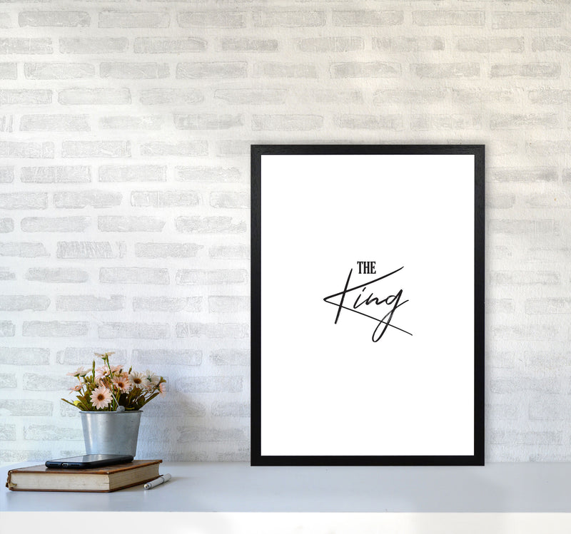 The King Modern Print A2 White Frame
