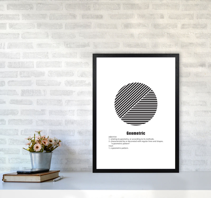 Geometric Meaning 3 Modern Print A2 White Frame