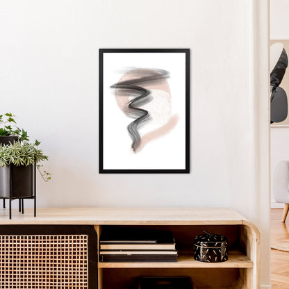 Dalia Chalk Storm  Art Print by Pixy Paper A2 White Frame