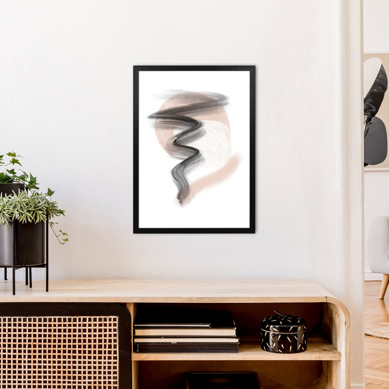 Dalia Chalk Storm  Art Print by Pixy Paper A2 White Frame
