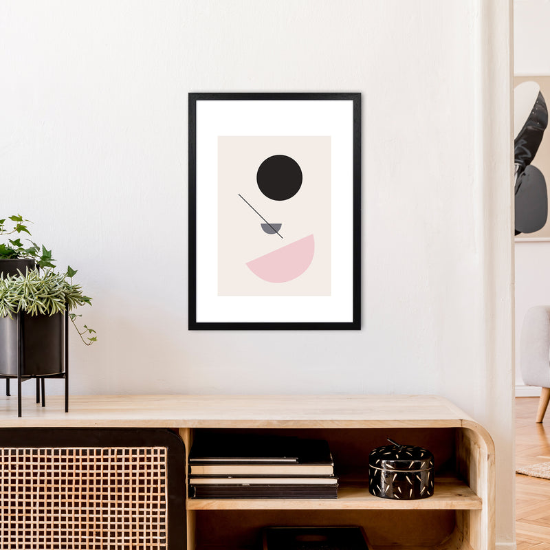 Mila Abstract N3  Art Print by Pixy Paper A2 White Frame