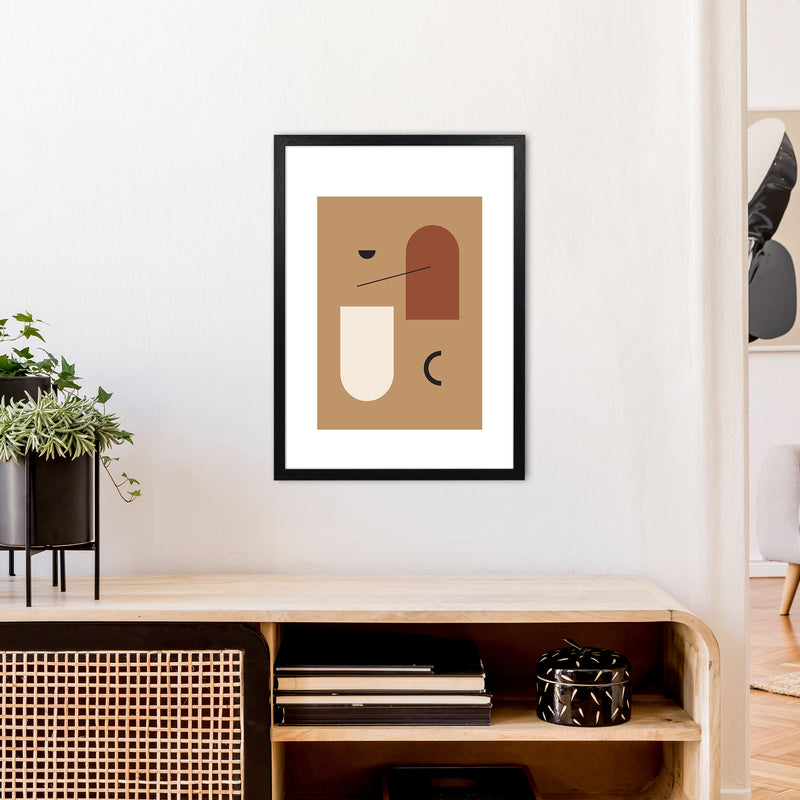 Mica Sand N15  Art Print by Pixy Paper A2 White Frame