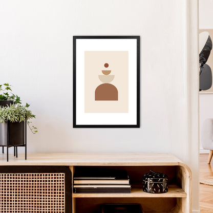Mica Sand N23  Art Print by Pixy Paper A2 White Frame