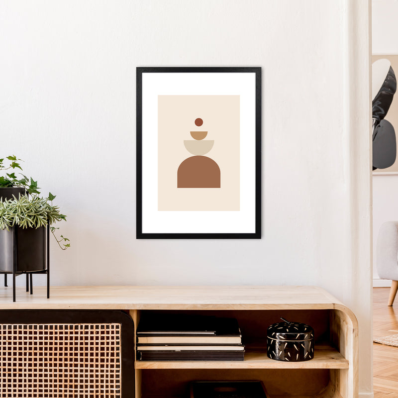 Mica Sand N23  Art Print by Pixy Paper A2 White Frame