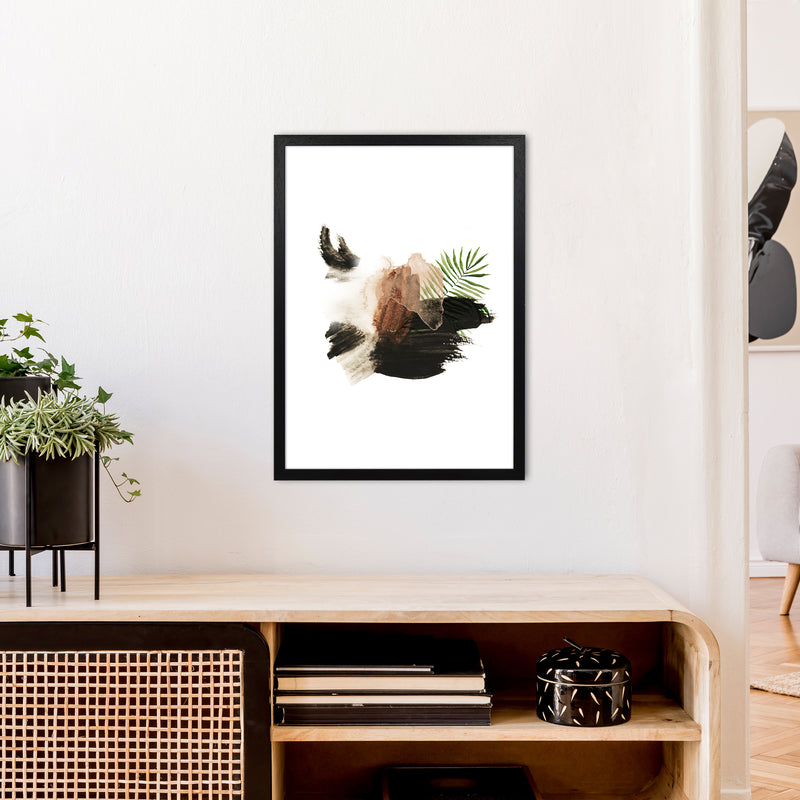 Exotic Abstract Shapes  Art Print by Pixy Paper A2 White Frame