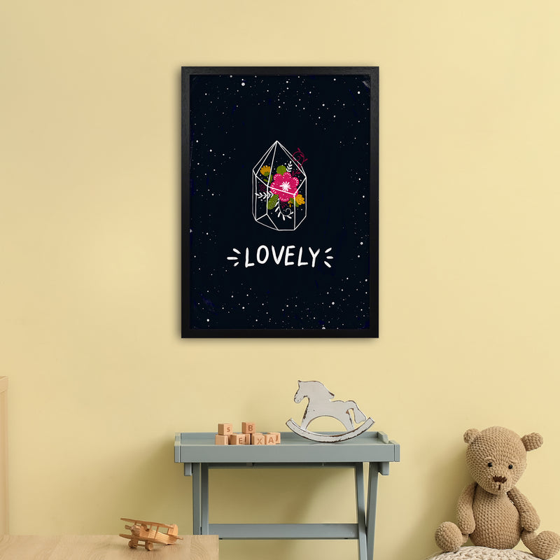 Lovely Night Sky  Art Print by Pixy Paper A2 White Frame
