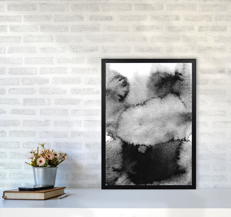 Majestic Monochrome Watercolour 14 Art Print by Pixy Paper A2 White Frame
