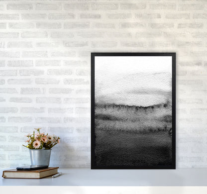 Majestic Monochrome Watercolour 18 Art Print by Pixy Paper A2 White Frame