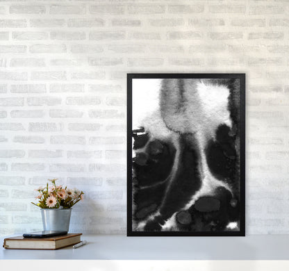 Majestic Monochrome Watercolour 20 Art Print by Pixy Paper A2 White Frame