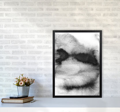 Majestic Monochrome Watercolour 08 Art Print by Pixy Paper A2 White Frame