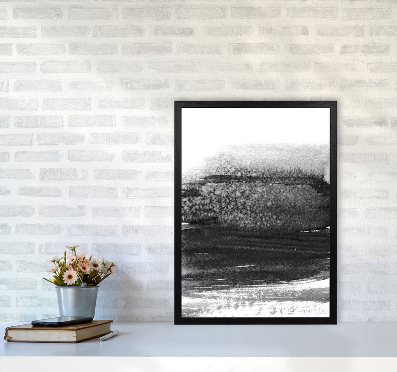 Majestic Monochrome Watercolour 01 Art Print by Pixy Paper A2 White Frame