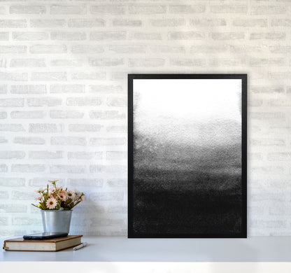Majestic Monochrome Watercolour 07 Art Print by Pixy Paper A2 White Frame