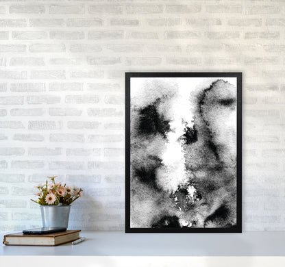 Majestic Monochrome Watercolour 10 Art Print by Pixy Paper A2 White Frame