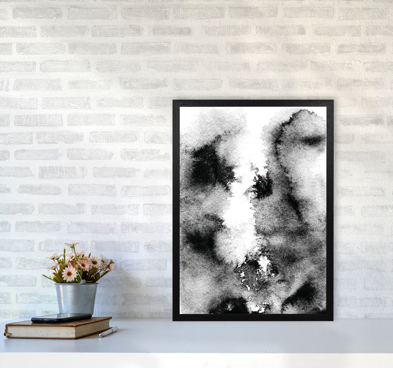 Majestic Monochrome Watercolour 10 Art Print by Pixy Paper A2 White Frame