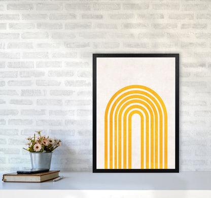Rainbow mustard Art Print by Pixy Paper A2 White Frame