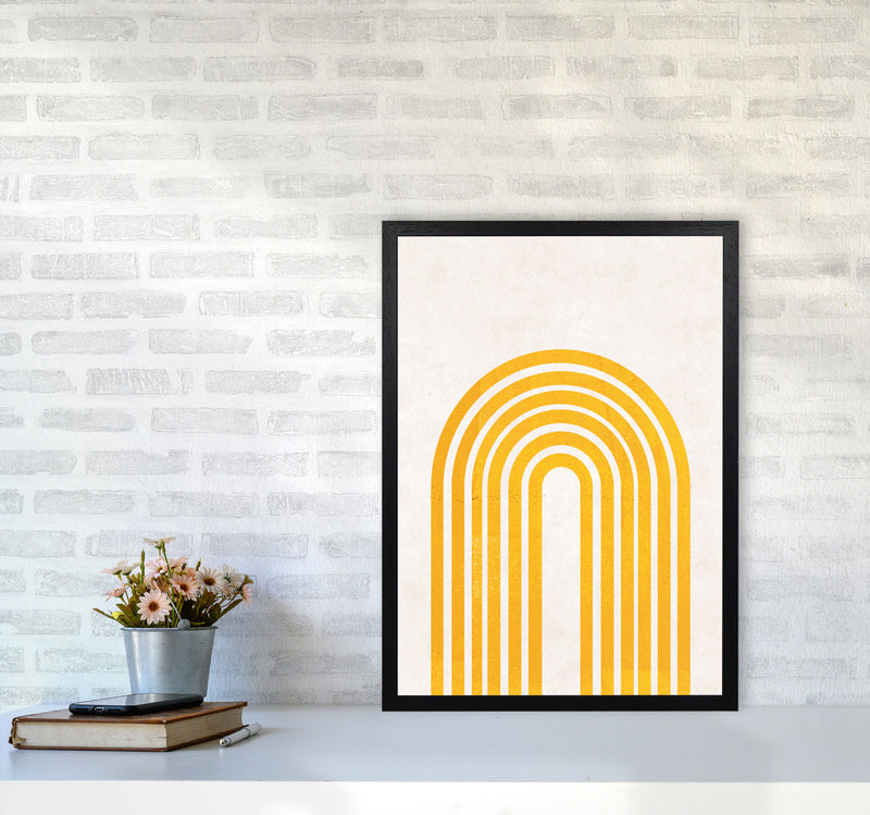 Rainbow mustard Art Print by Pixy Paper A2 White Frame