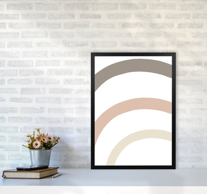 Inspired Rainbow Stripes Art Print by Pixy Paper A2 White Frame