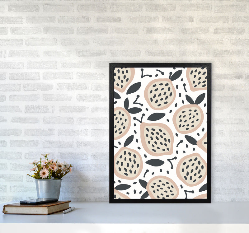 Inspired Fruit Art Print by Pixy Paper A2 White Frame