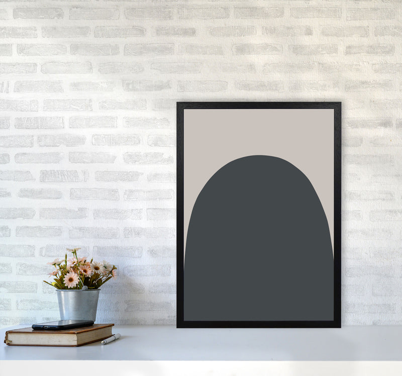 Inspired Off Black and Stone Hill Art Print by Pixy Paper A2 White Frame
