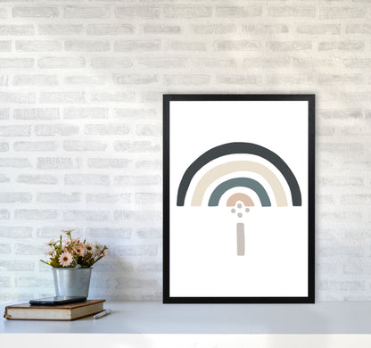 Inspired Natural Rainbow White Art Print by Pixy Paper A2 White Frame