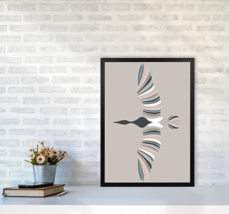 Inspired Bird Art Print by Pixy Paper A2 White Frame