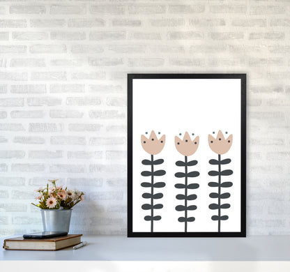 Inspired Flowers Art Print by Pixy Paper A2 White Frame