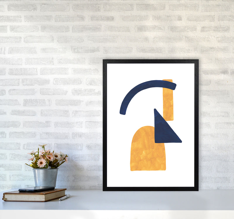 Horizon Abstract Shapes  Art Print by Pixy Paper A2 White Frame