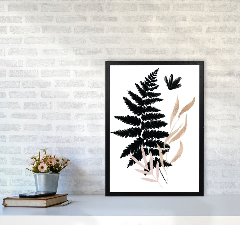 Delicate Floral 07 Art Print by Pixy Paper A2 White Frame