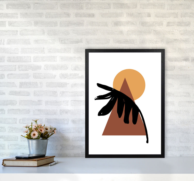 Autumn Siesta abstract Art Print by Pixy Paper A2 White Frame