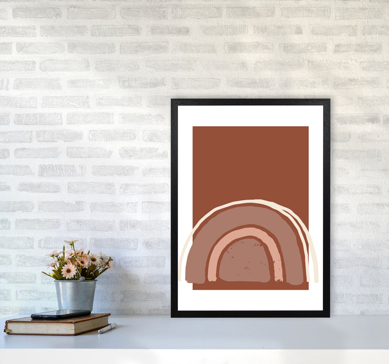 Autumn Camilla abstract Art Print by Pixy Paper A2 White Frame