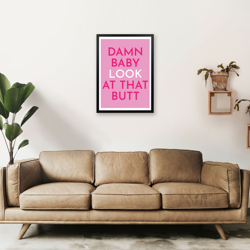 Damn Baby Art Print by Pixy Paper A2 White Frame