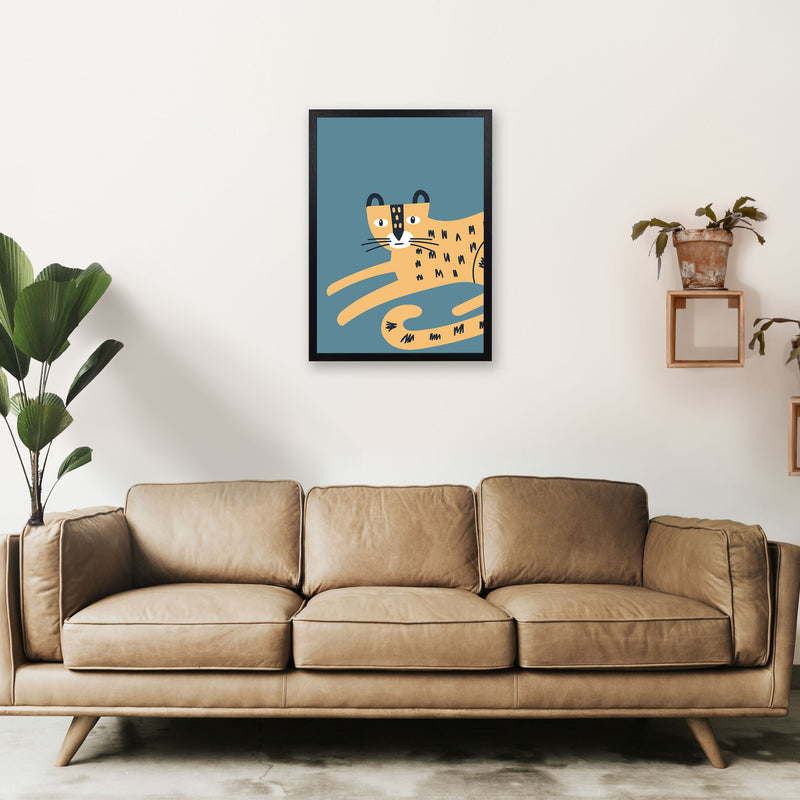 Wild animal Neutral kids Art Print by Pixy Paper A2 White Frame
