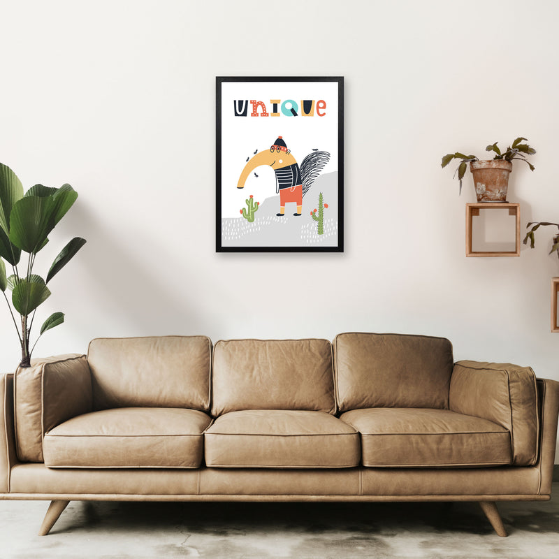 Unique animal Art Print by Pixy Paper A2 White Frame
