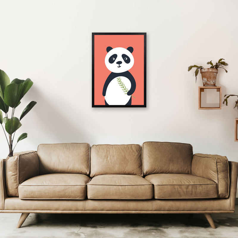 Panda Neutral kids Art Print by Pixy Paper A2 White Frame