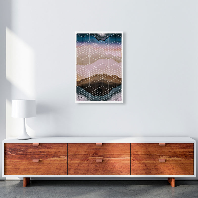 Geometric Abstract Modern Print A2 Canvas