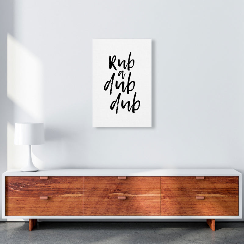 Rub A Dub Dub, Bathroom Modern Print, Framed Bathroom Wall Art A2 Canvas