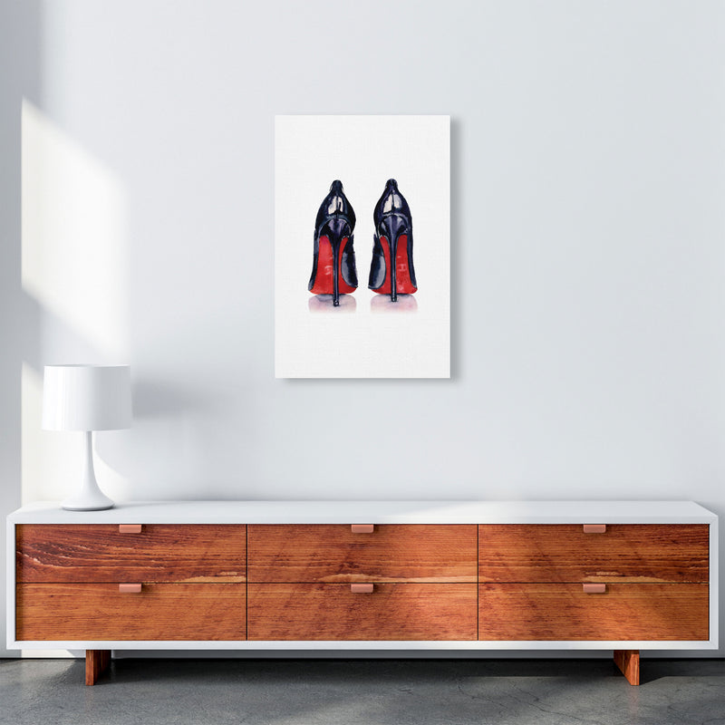 Black High Heels Modern Print A2 Canvas