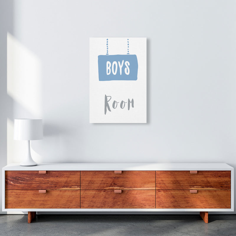 Boys Room Blue Framed Nursey Wall Art Print A2 Canvas