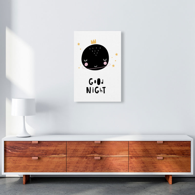 Good Night Planet Framed Nursey Wall Art Print A2 Canvas